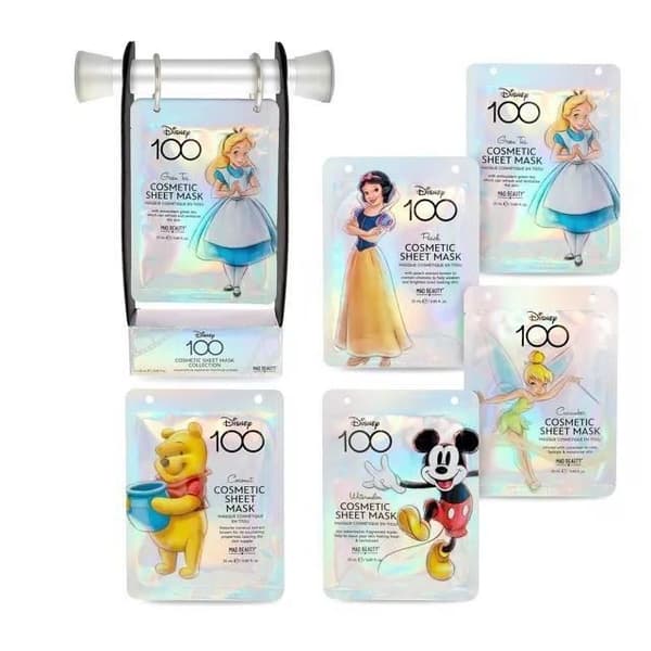 Ansiktsmasker - DISNEY - Disney 100-kollektionen - 5 delar - Vegansk - Alla hudtyper