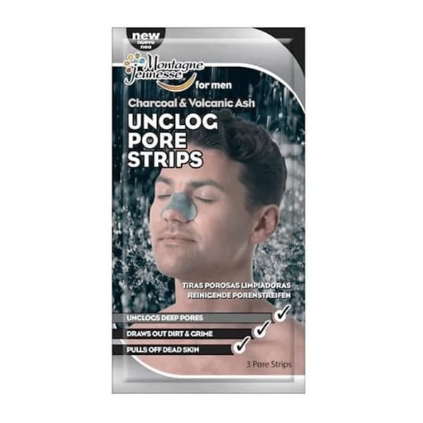 MONTAGNE JEUNESSE - Montagne Jeunesse Charcoal &amp; Vulcanic Ash Unclog Pore Strips 3 enheter