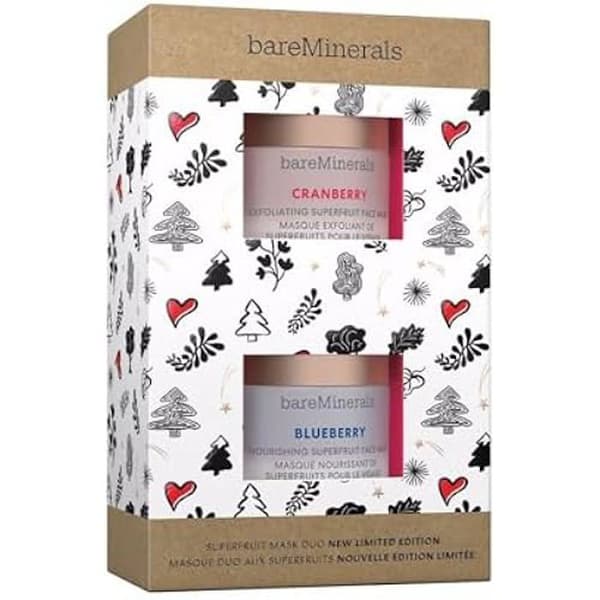 Ansiktsmask - BAREMINERALER - SUPERFRUITMASK - Set om 2 - Vegansk - Alla hudtyper