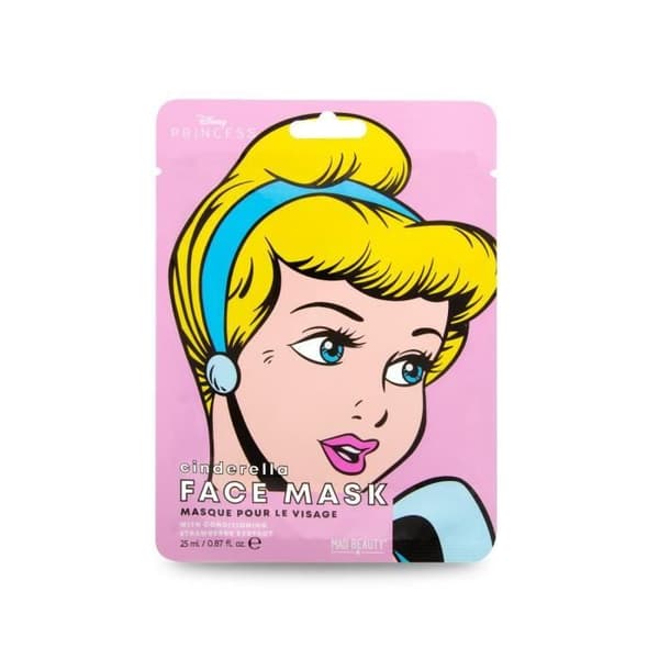 Mad Beauty - Disney Princess Cinderella Face Mask - Strawberry Extract - 25ml
