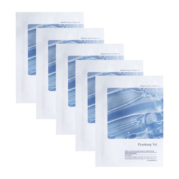 Pyunkang Yul Highly Moisturizing Essence Mask Pack 5 x 25 ml - Mycket återfuktande mask, 5 st