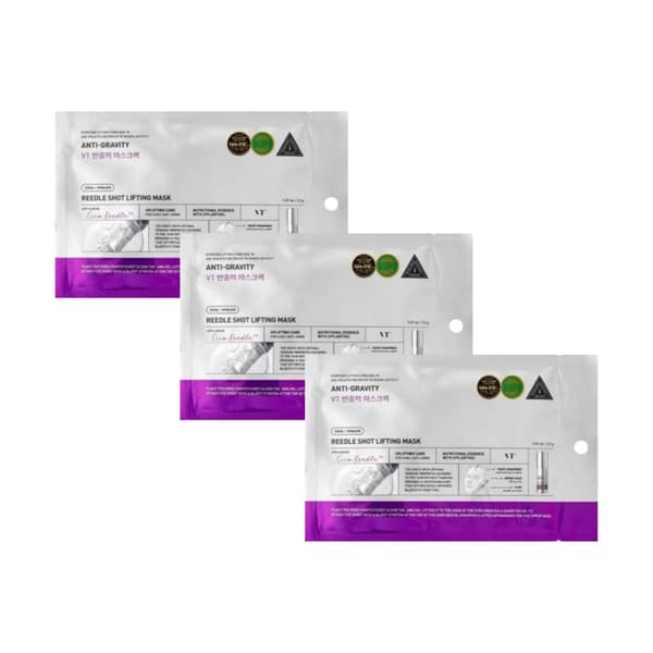 VT Cosmetics Reedle Shot Lifting Mask 3 x 23 g - kohottava kasvonaamio, 3 kpl setti