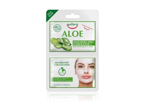 Equilibra Aloe rensende ansiktsmaske 2x7,5ml