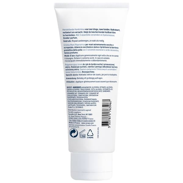 Crème Mains - CERAVE - 100ml - Icke fet - Långvarig återfuktning - Torr hud