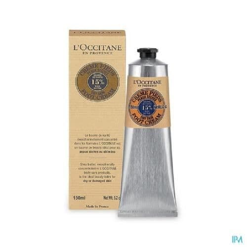 Kräm för fötter Karité - L'Occitane - Återfuktar och fräschar upp heta och skadade fötter - 150ml