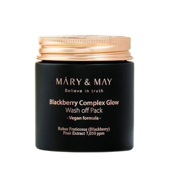 Mary&amp;May Blackberry Complex Glow Washoff Pack 125g - Upplysande och stramande ansiktsmask