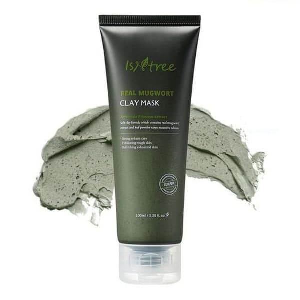 ISNTREE REAL MUGWORT CLAY MASK 100ml - Rengörande krämmask