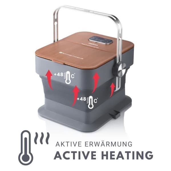 Medivon Aqua Pro fotmassageapparat med värme, bubbelmassage, infraröd [brun]