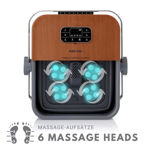 Medivon Aqua Pro fotmassageapparat med värme, bubbelmassage, infraröd [brun]