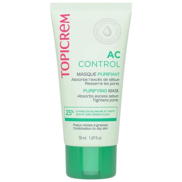 Mask - Topicrem - AC - 50ml - Rengörande - Fet hud - Återfuktande