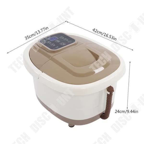 TD® Lyx fotbadsenhet Multifunktion Elektrisk massageapparat Anpassningsbar vård Varmvattenmassage Säkerhet Halkfri