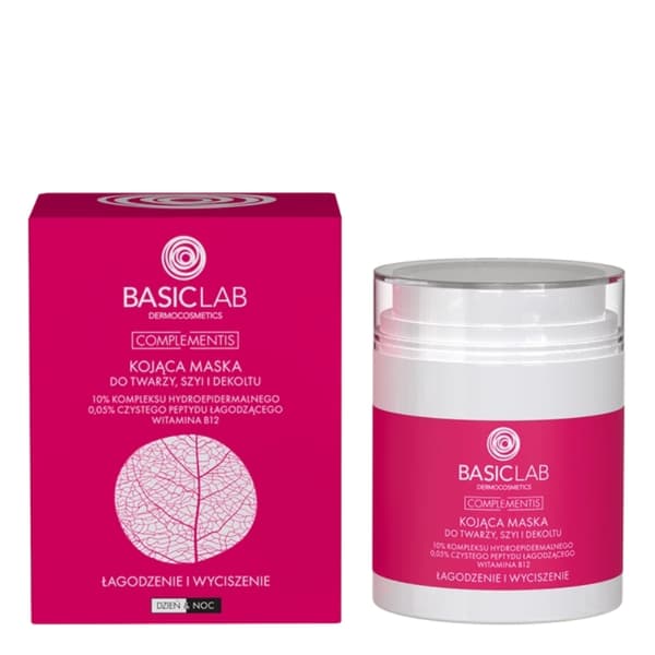BASICLAB - Lugnande mask för ansikte, hals och dekolletage, 50 ml