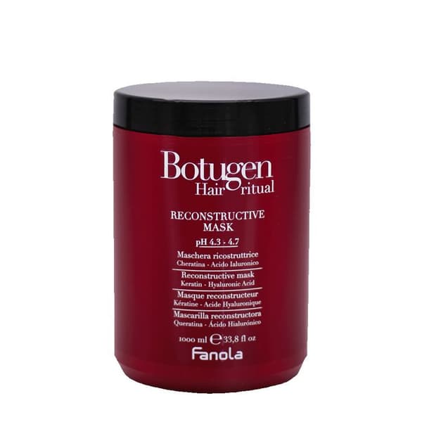 Rekonstruerande mask - FANOLA - Botugen - 1000ml - Keratin - Hyaluronsyra - Skadat hår