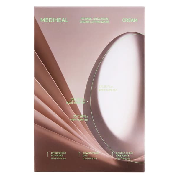 MEDIHEAL Retinol Collagen Cream Lifting Mask 30 ml - uppstramande sheetmask