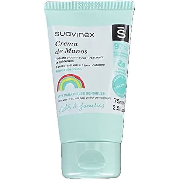 Handkräm - SUAVINEX - 75 ml - Ej fet - Alla hudtyper - Blandad