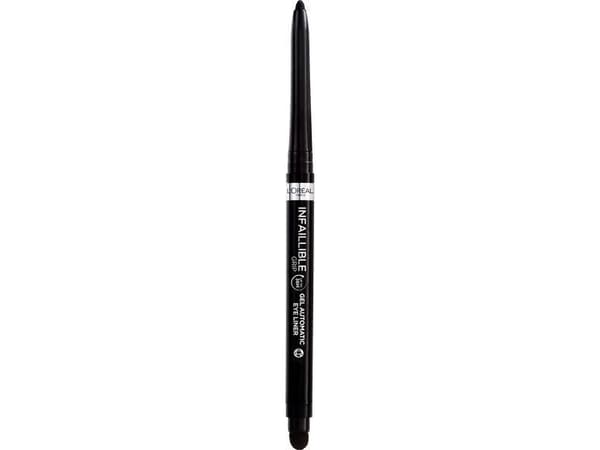 L’Oréal Paris Grip 36H Gel Automatic Liner, Gel, Svart, 01 Intense Black, Penna, Kvinna, 01 Intense Black