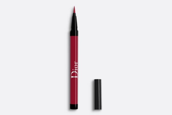 Christian Dior, Diorshow On Stage, Waterproof, Ultra-Flexible Felt Tip, Intense Color, Liquid Eyeliner, 771, Matte Burgundy, 0.55 ml For Women