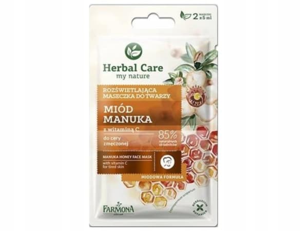 FARMONA Herbal Care Ljusgörande ansiktsmask med manukahonung 2 x 5 ml