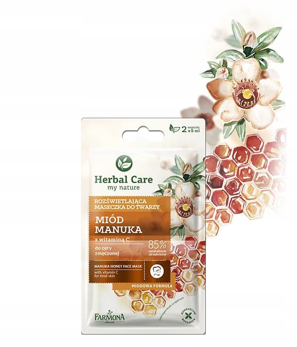 FARMONA Herbal Care Ljusgörande ansiktsmask med manukahonung 2 x 5 ml