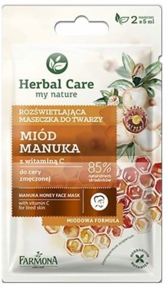 FARMONA Herbal Care Ljusgörande ansiktsmask med manukahonung 2 x 5 ml