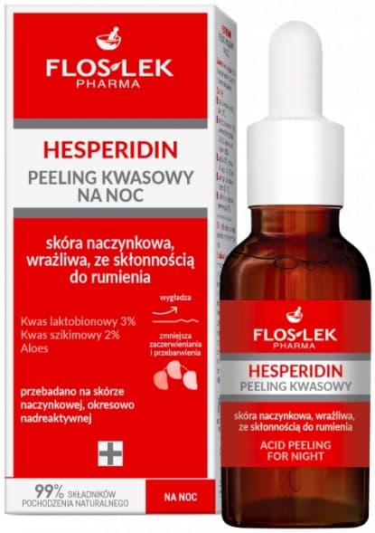 FLOSLEK HESPERIDIN sur ansiktspeeling för natten 30 ml