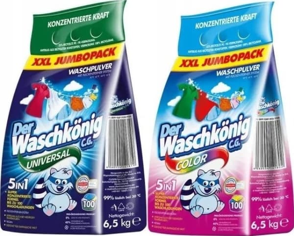 WASCHKONIG Der Waschkonig proszek do prania 2 x 6,5kg