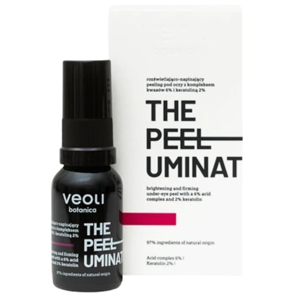 Veoli Botanivca THE PEELUMINATOR Upplysande och uppstramande ögonpeeling, 15 ml
