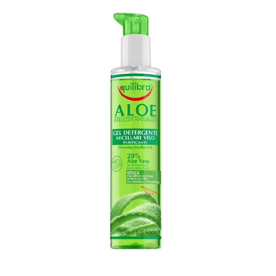 EQUILIBRA aloe vera gel Cleansing Micellar Cleansing micellär gel av Aloe Vera 200ml
