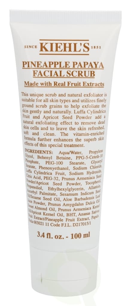 Kiehls Kiehl's Pineapple Papaya Facial Scrub 100 ml All Skin Types