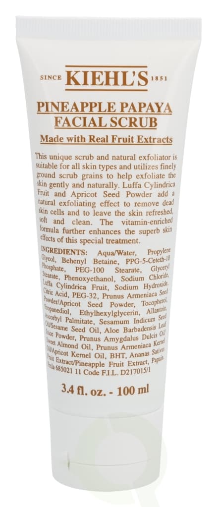 Kiehls Kiehl's Pineapple Papaya Facial Scrub 100 ml All Skin Types