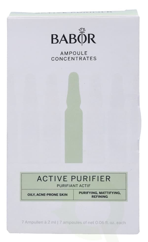 Babor Active Purifyier Ampoule Concentrates 14 ml 7x2ml/For Oily & Acne-Prone Skin