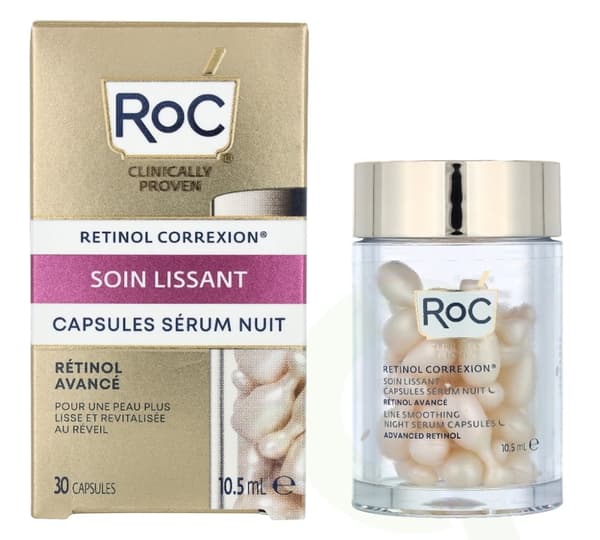 ROC Retinol Correxion Line Smoothing Night Serum 10.5 ml 30 Capsules