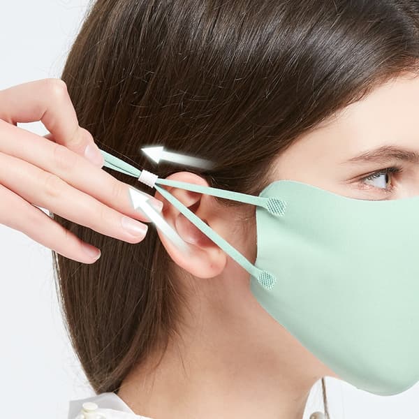 Tvättbar mask Munskydd Skyddsmask Grön