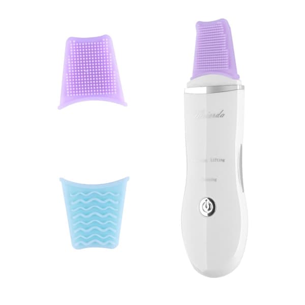 ansigtsrens ultralyd peeling, vandafvisende, rene porer - hvid