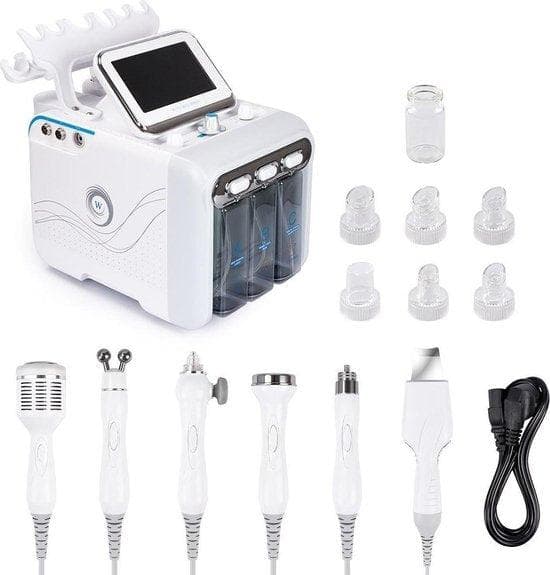 Hudvårdsmaskin | 6-i-1 | H202 | Rengöringsmaskin | Aqua peel | RF | Ansiktsmask