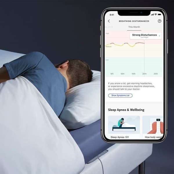 Withings Health Mate Compact Sleep Analyzer Connected Sleep Sensor - Grå