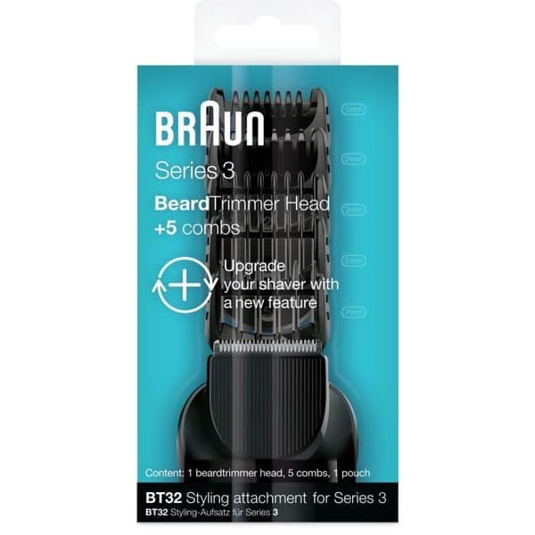 Trimmerhuvud - BRAUN - BT32 - Med 5 kammar för serie 3 elektrisk rakapparat