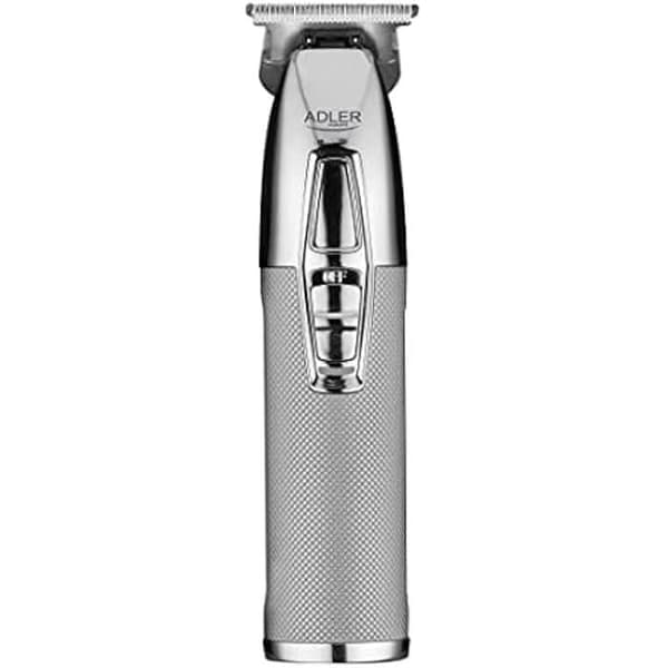 Tondeuse - ADLER - AD 2836s - Titan keramisk blad - Litiumbatteri 1400 mAh - Snabbladdning 2h Silver