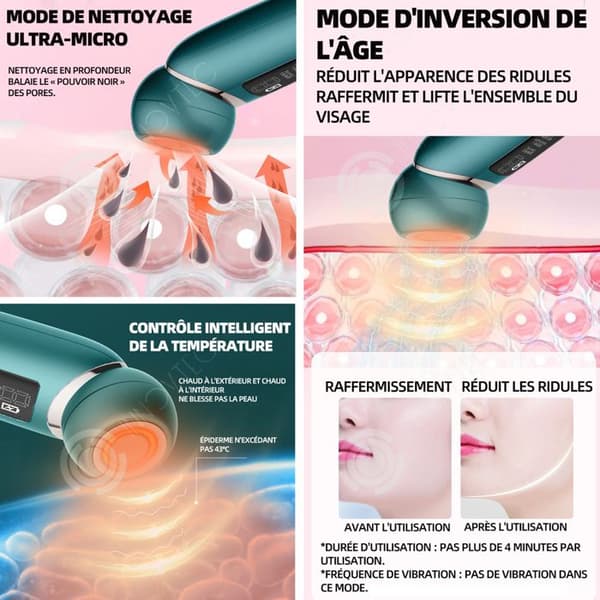 INN Beauty Device 800mah EMS 3 nivåer USB LCD-skärm Ansiktsmassager Elektrisk skönhetsenhet Skönhetsanordning