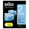 Miniatyrbild 1 av 6: Rengöringssats för rakhyvlar - BRAUN - Rengör och förnya - Hygienisk och effektiv - 2-pack
