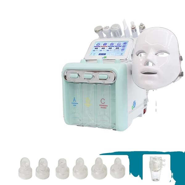 Hydro Dermabrasion Ansigtsmaskine, Hudfornyelse, Dyb Rensning,EU, grøn7 i 1