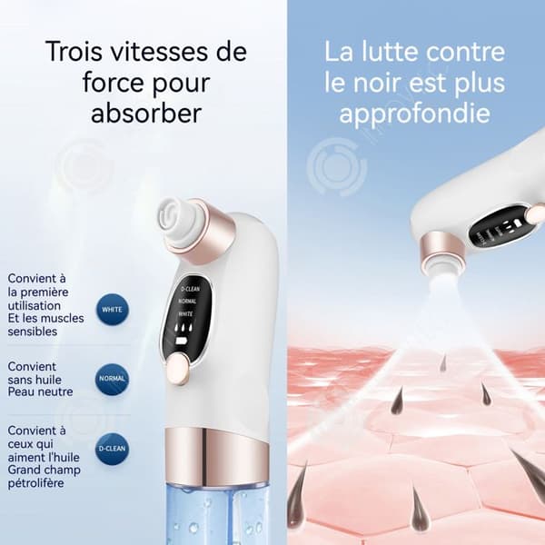 INN Pormaskare 2 i 1 Ansiktsdampare Elektrisk Inhalator 3 lägen Pormasksextraktör Hushållsmaskin med vattentank