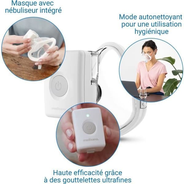 Inhalator för fritidsbruk - MEDISANA - IN 705 - 3 W - Vit