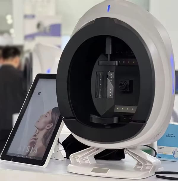 8-spektrums 3D AI professionell ansiktshudanalysator för hemmabruk och kommersiellt bruk, intelligent diagnostisk rapport