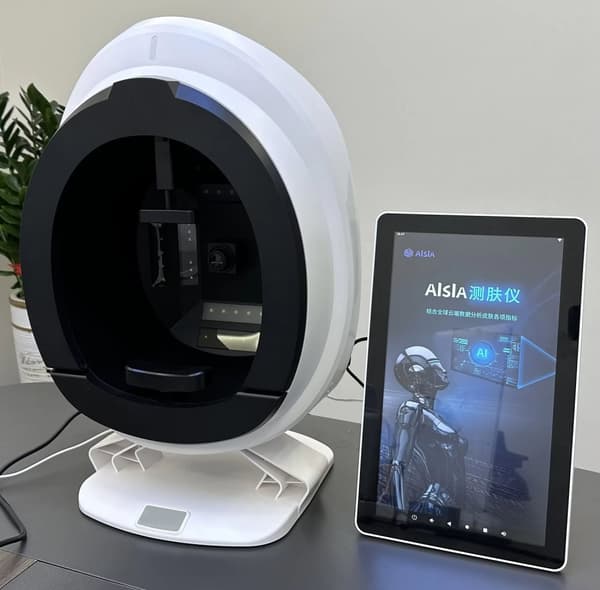 8-spektrums 3D AI professionell ansiktshudanalysator för hemmabruk och kommersiellt bruk, intelligent diagnostisk rapport