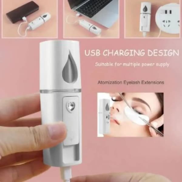 OBOSOE Kasvojen höyrystin Mist Spray Puhdistus Huokoset Vesi SPA Kosteuttava Kosteuttava Kosteuttava Kasvoruisku USB Ladattava