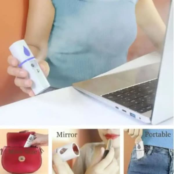 OBOSOE Kasvojen höyrystin Mist Spray Puhdistus Huokoset Vesi SPA Kosteuttava Kosteuttava Kosteuttava Kasvoruisku USB Ladattava