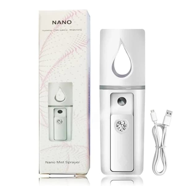 OBOSOE Kasvojen höyrystin Mist Spray Puhdistus Huokoset Vesi SPA Kosteuttava Kosteuttava Kosteuttava Kasvoruisku USB Ladattava
