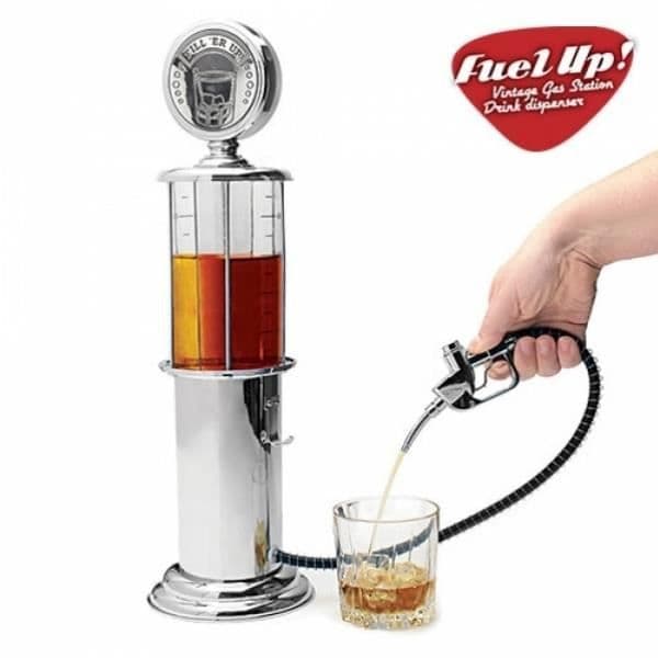 Öldispenser utseende bensinpump ölpump * Mått: 500 x 140 x 140 mm * Material: glas * Kapacitet: