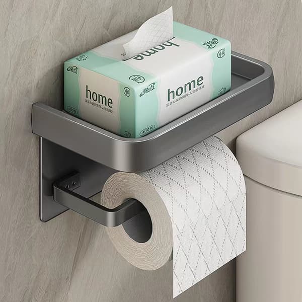 INF oilet Pappershållare Borrfri & Väggmonterad